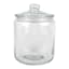 Clear Glass Canister with Round Knob Glass Lid, 195oz