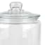 Clear Glass Canister with Round Knob Glass Lid, 195oz