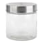 Glass Canister with Screw On Metal Lid, 24oz