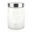 Glass Canister with Screw On Metal Lid, 37oz
