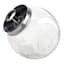 Clear Glass Penny Jar Canister with Metal Lid, 72oz
