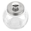 Clear Glass Penny Jar Canister with Metal Lid, 72oz