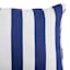 Providence Navy Blue Awning Striped Outdoor Corded Back Cushion