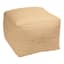Brown Hermosa Outdoor Pouf, 20"