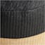 Crosby St. Black & Tan Color Block Hermosa Outdoor Pouf, 23"