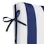 Providence Navy Blue Awning Stripe Outdoor Hinged Cushion