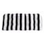Providence Black Awning Stripe Outdoor Wicker Settee Cushion