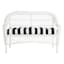 Providence Black Awning Stripe Outdoor Wicker Settee Cushion