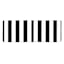 Providence Black Awning Stripe Outdoor Bench Cushion
