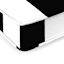 Providence Black Awning Stripe Outdoor Bench Cushion