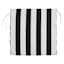 Providence Black Awning Stripe Outdoor Deep Seat Cushion