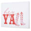 Hey Y'all Boots Canvas Print Wall Decor, 16x12