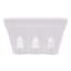 White Stoneware Berry Basket, 5.4"