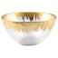 Prosecco Gold Foil Rim Glass Bowl