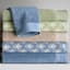 Honeybloom Plush Performance Solid Blue Hand Towel, 16x28