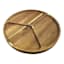 Acacia Wood 3-Section Divided Serving Board