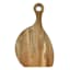 Acacia Wood Dark Brown Serving Board with Handles