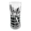 Metal & Grey Handle Flatware Set