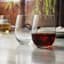 Set of 4 Stemless Crystal Wine Glasses, 19oz