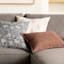 Honeybloom Brown Striped Slub Throw Pillow, 18"