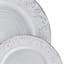 Trellis 12-Piece Stoneware Dinnerware Set, White