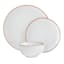 12-Piece Kohan Grey Stoneware Dinnerware Set