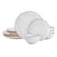 12-Piece Kohan Grey Stoneware Dinnerware Set