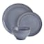 12-Piece Drea Blue Stoneware Dinnerware Set