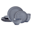12-Piece Drea Blue Stoneware Dinnerware Set