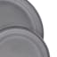 Drea 12-Piece Grey Stoneware Dinnerware Set