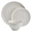 12-Piece Drea White Stoneware Dinnerware Set