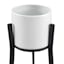 White Metal Flower Planter Stand, Small