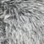 Grey Tipped Faux Fur Throw Pillow, 18"
