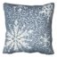 Honeybloom Snowflake Print Woven Throw Pillow, 18"