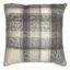 Honeybloom Blue Plaid Mohair Throw Pillow, 18"