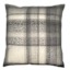 Honeybloom Blue Plaid Mohair Throw Pillow, 24"