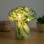 Green Fairy Light Mushroom Lamp, 7"