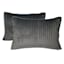 Honeybloom 3-Piece Dark Grey Velvet Quilt Set, King