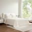 Honeybloom 3-Piece Ivory Faux Fur Comforter Set, Full/Queen