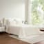 Honeybloom 3-Piece Ivory Faux Fur Comforter Set, King