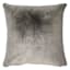 Grey Luxury Chinchilla Faux Fur Throw Pillow, 18"