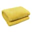 Yellow Sherpa Throw Blanket, 50x60