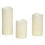 3-Pack LED Wax Pillar Candles
