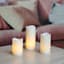 3-Pack LED Wax Pillar Candles
