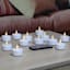 12-Pack White LED Tealight Candle Set with Remote