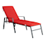 Cherry Canvas Outdoor Chaise Lounge Cushion