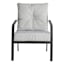 Tahiti Silver Outdoor Tufted Back Cushion