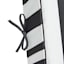 Providence 2-Piece Black Awning Stripe Outdoor Deep Seat Cushion