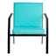 Found & Fable Aqua Canvas Outdoor Hinged Cushion