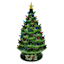 Classic Christmas Green Ceramic LED Tree, 23"